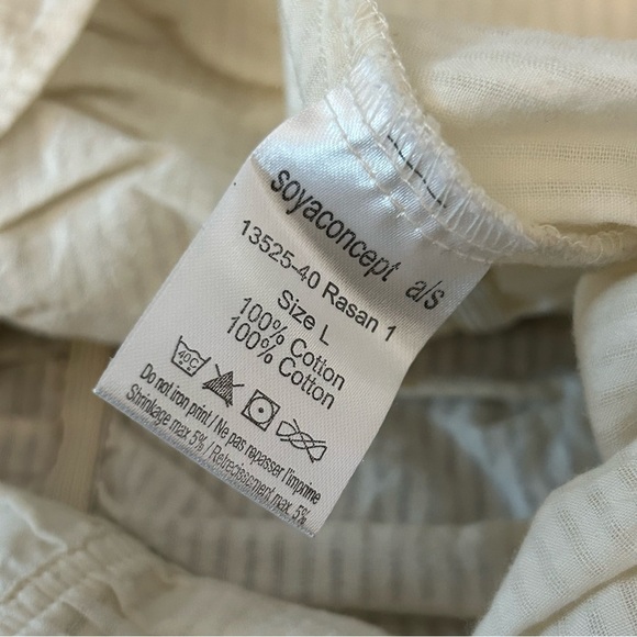 soyaconcept Cream Button-Up Blouse L - Picture 6 of 10